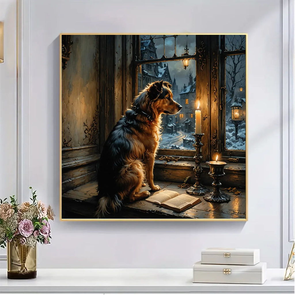 Waiting by candlelight for you - Wooden Jigsaw Puzzle - image 2