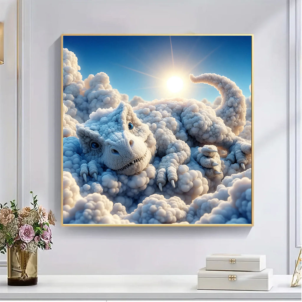 Baby T-Rex of Cloud - Wooden Jigsaw Puzzle - image 4