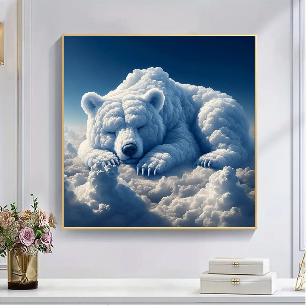 Sleeping Bear of Cloud - Wooden Jigsaw Puzzle - image 4