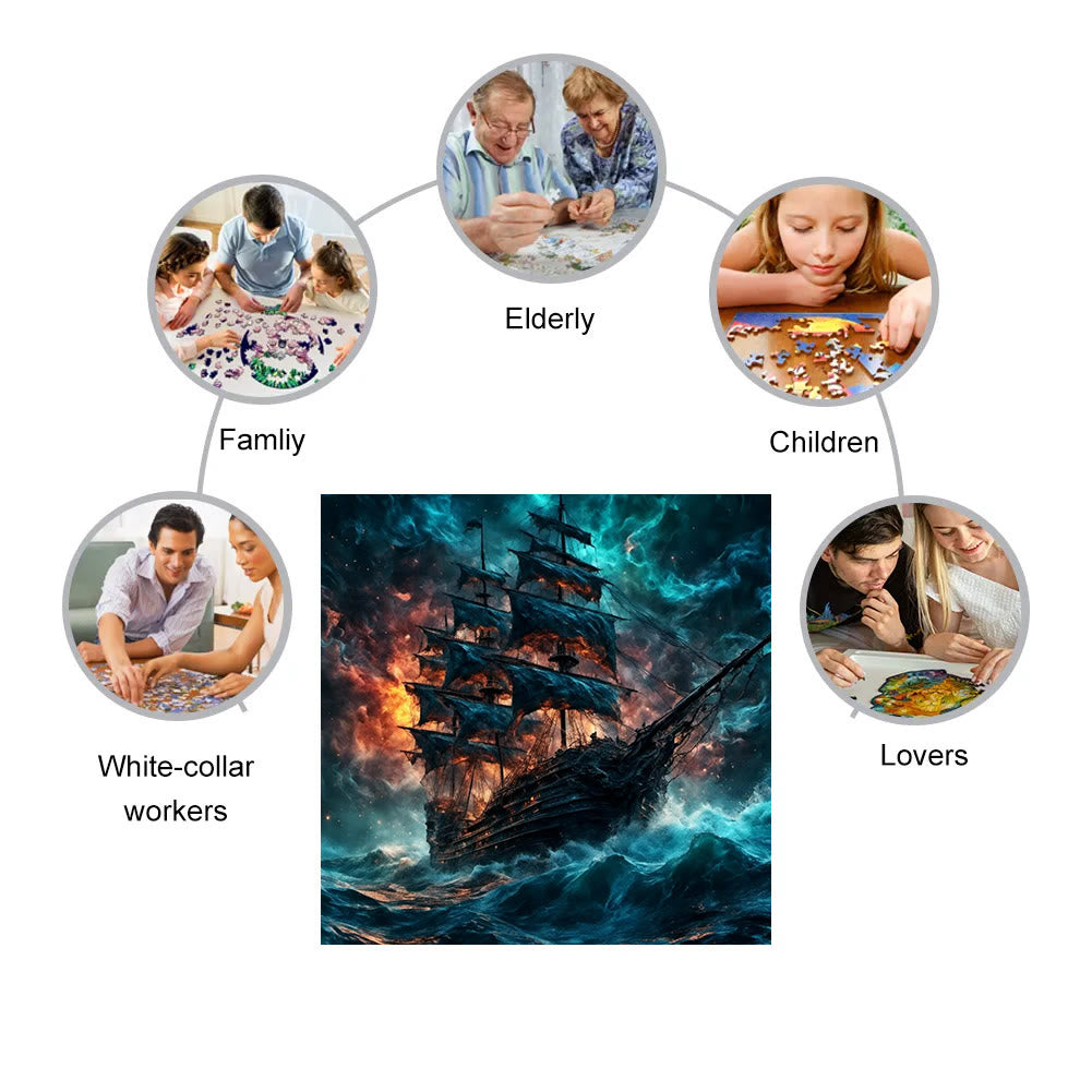 The Ship - Wooden Jigsaw Puzzle - image 2