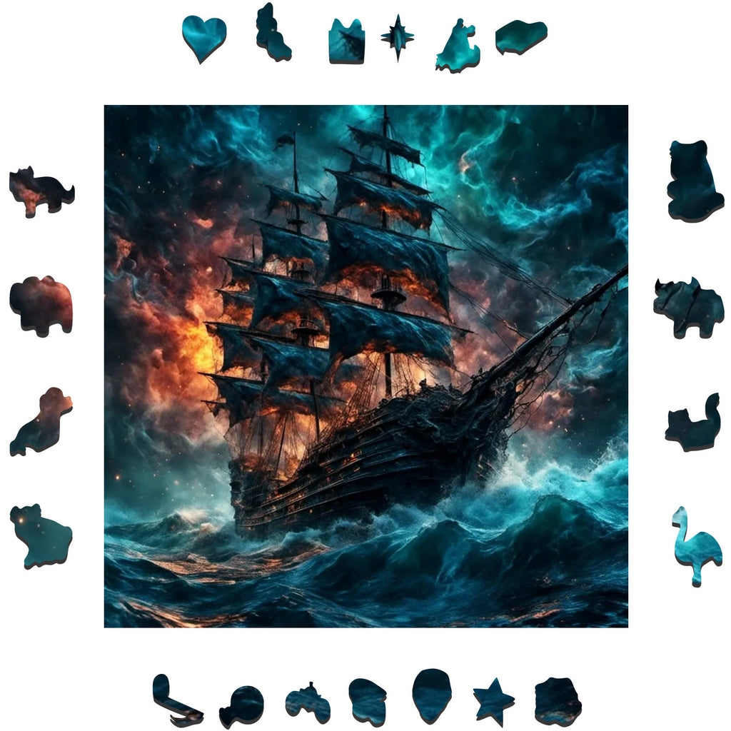The Ship - Wooden Jigsaw Puzzle - image 1