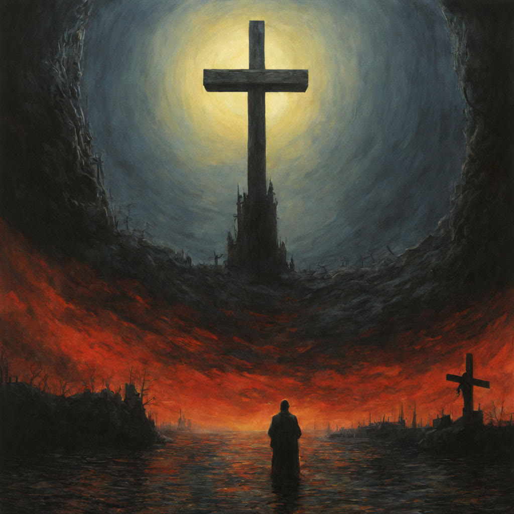 Eternal damnation - Wooden Jigsaw Puzzle - A3  - image 0