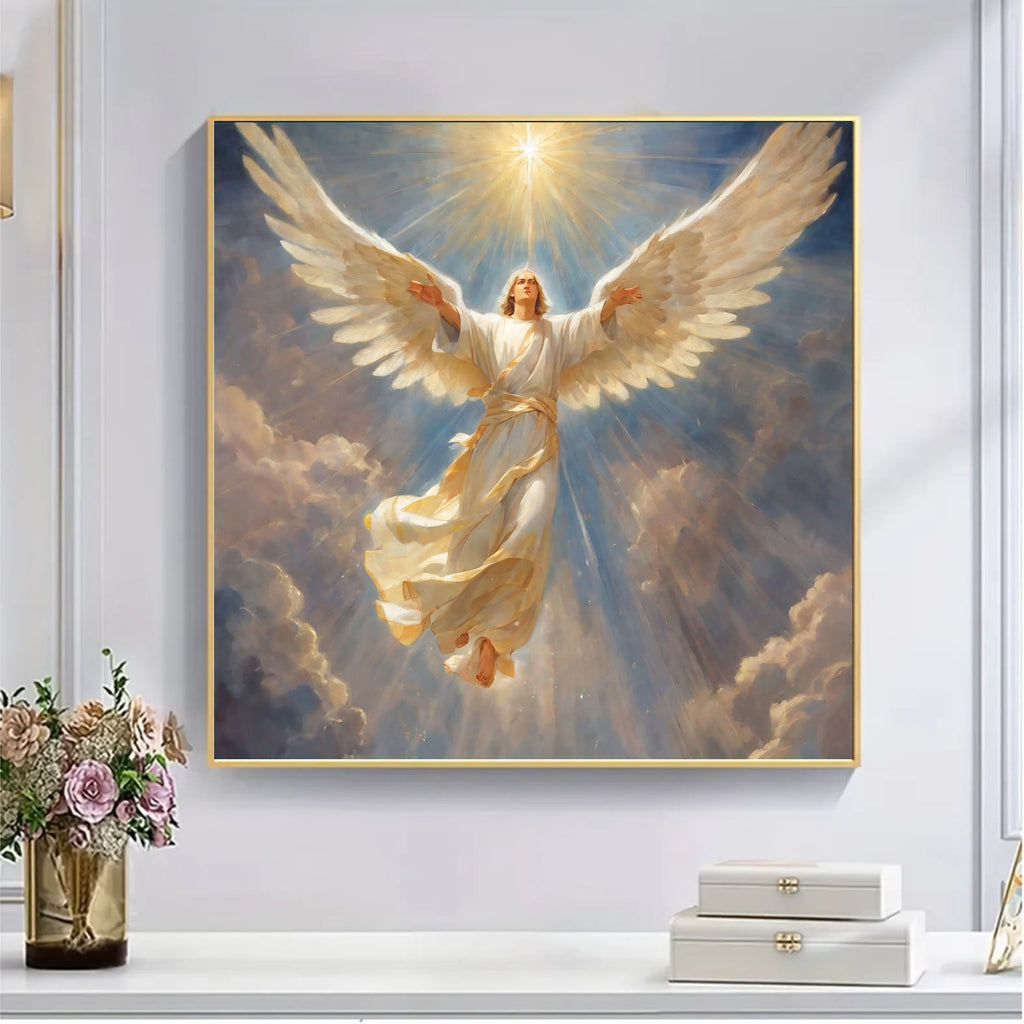an angel falling from the heavens - Wooden Jigsaw Puzzle - image 3