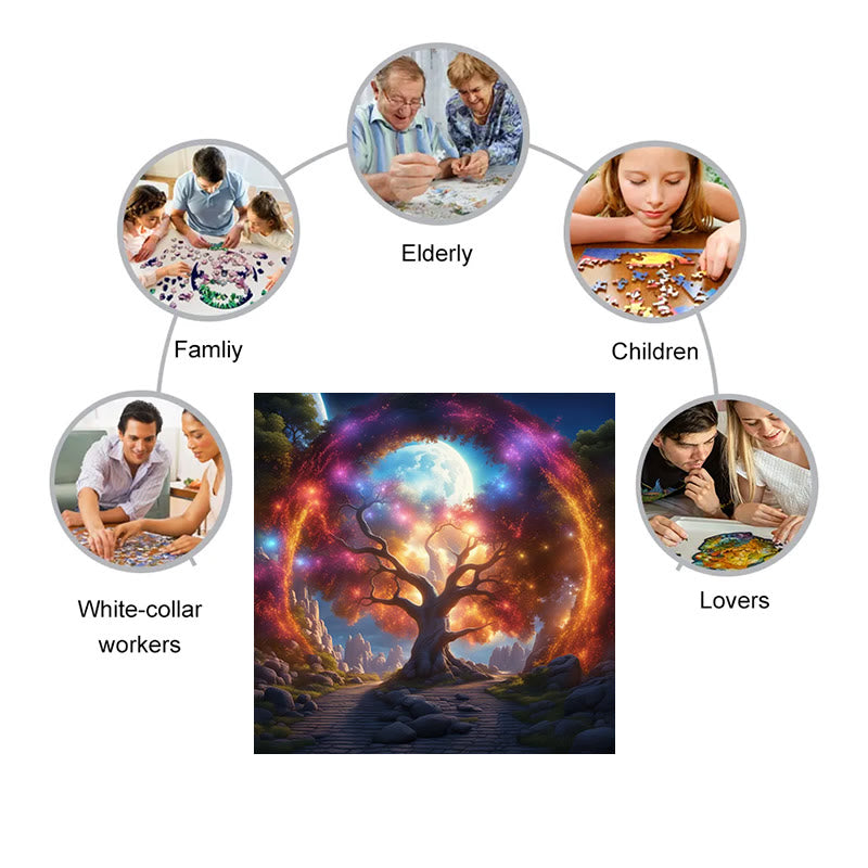 Universal Light Consciousness - Wooden Jigsaw Puzzle - image 1