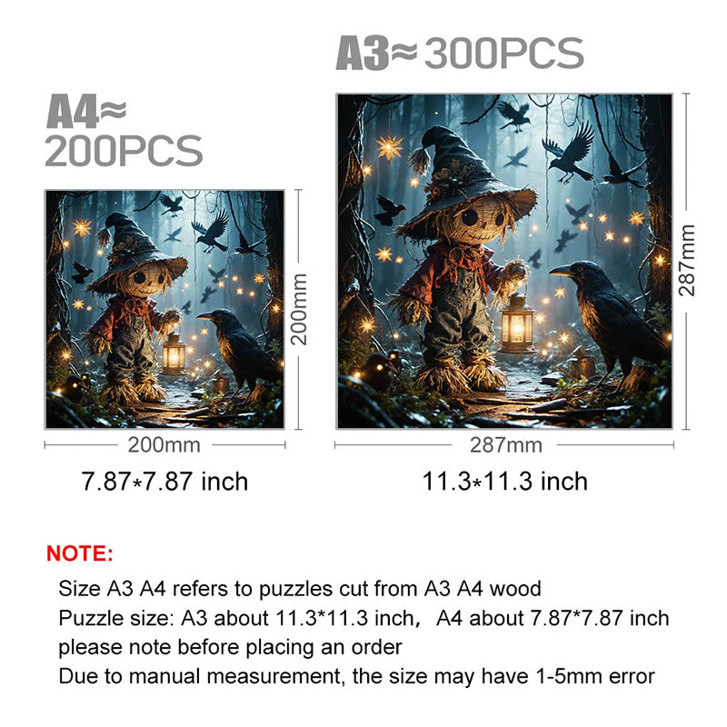 Weird scarecrow - Wooden Jigsaw Puzzle - image 2