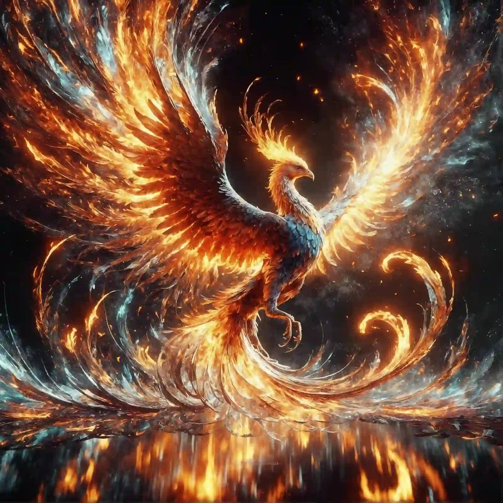 Phoenix Nirvana Rebirth - Wooden Jigsaw Puzzle - A2 - Wooden Gift Packaging - image 0