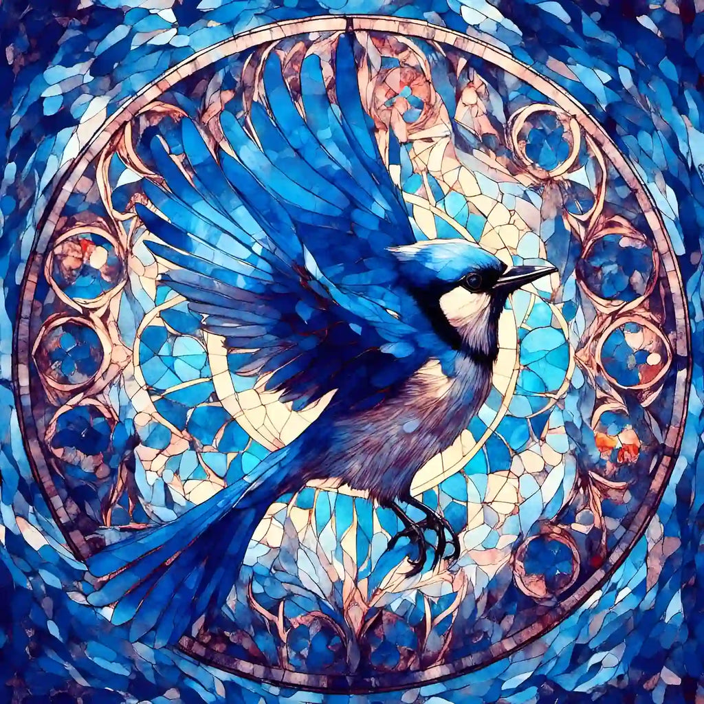 Blue Birds - Wooden Jigsaw Puzzle - A3  - image 0
