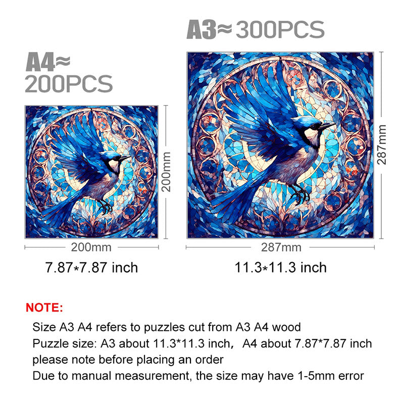 Blue Birds - Wooden Jigsaw Puzzle - image 2