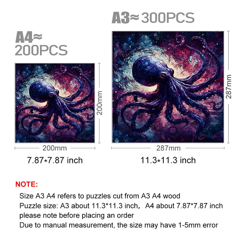 Evil Octopus - Wooden Jigsaw Puzzle - image 2