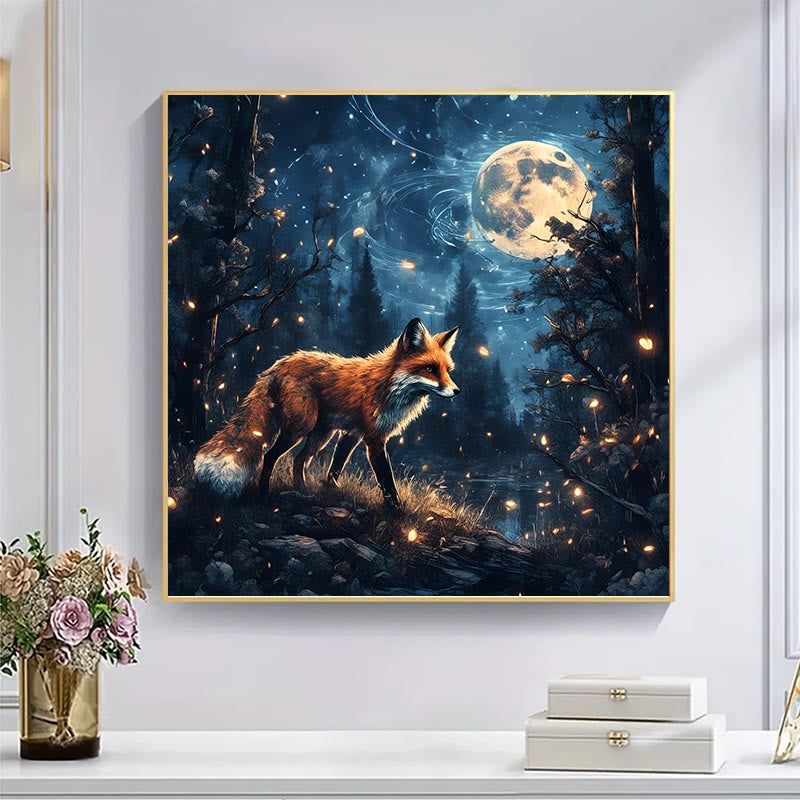 Fox walking in the mysterious forest - Wooden Jigsaw Puzzle - image 4