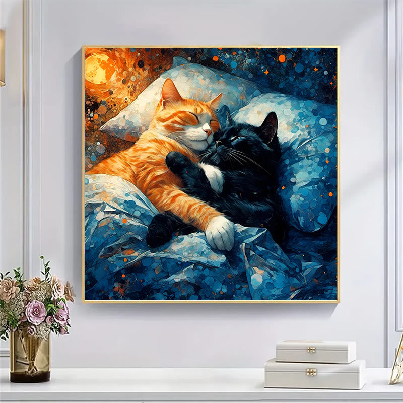 Sleepy cats in bed - Wooden Jigsaw Puzzle - image 4