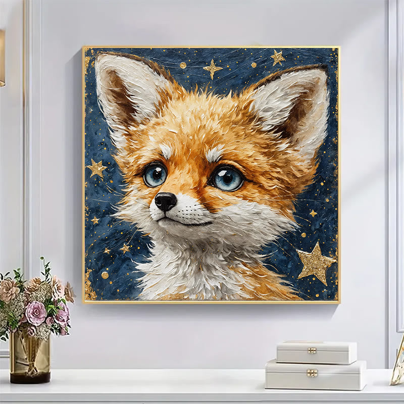  Fox under the starry sky - Wooden Jigsaw Puzzle - image 4