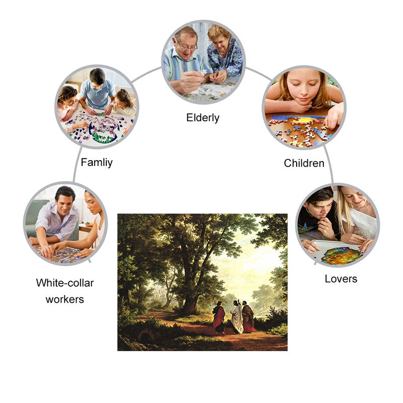 Road To Emmaus - Wooden Jigsaw Puzzle - image 3
