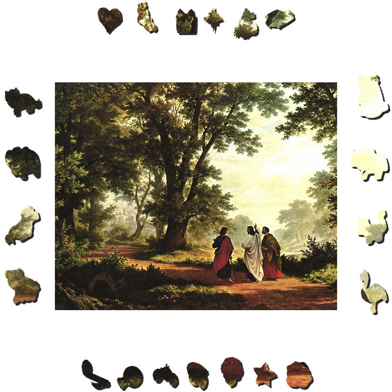 Road To Emmaus - Wooden Jigsaw Puzzle - image 1