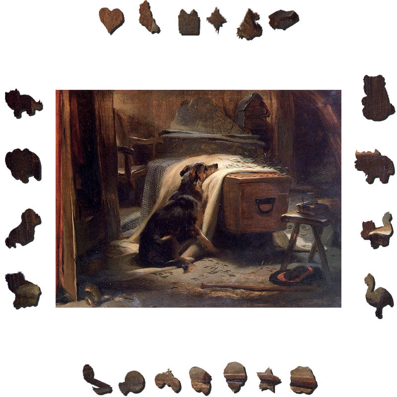 Old Shepherd's Chief Mourner - Wooden Jigsaw Puzzle - image 1
