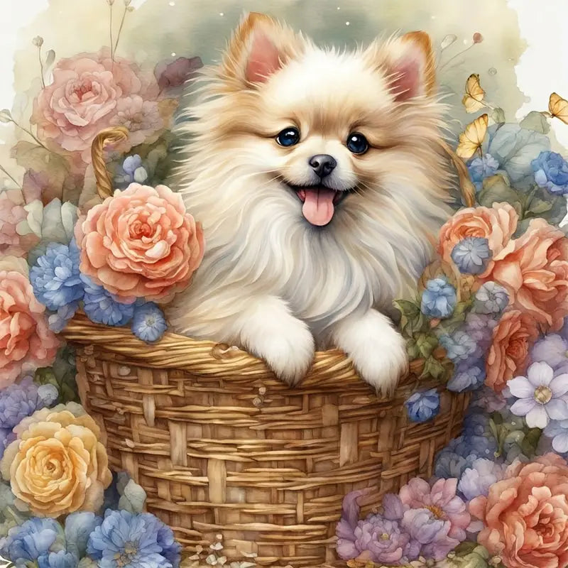 My lovely Pomeranian son - Wooden Jigsaw Puzzle - A3  - Wooden Gift Packaging - image 0