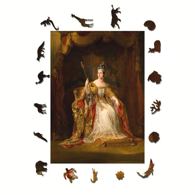 Coronation Of Queen Victoria - Wooden Jigsaw Puzzle - image 2