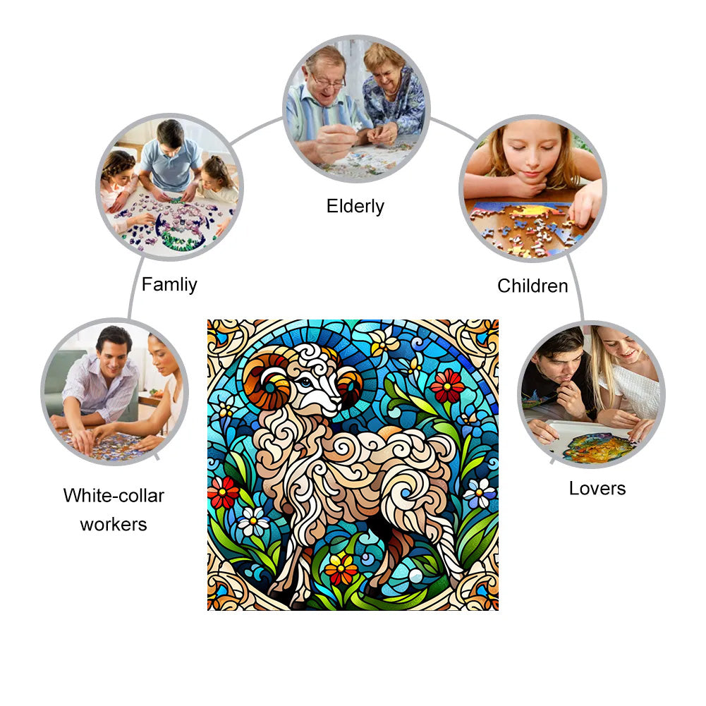 Goat Horn - Wooden Jigsaw Puzzle - image 3