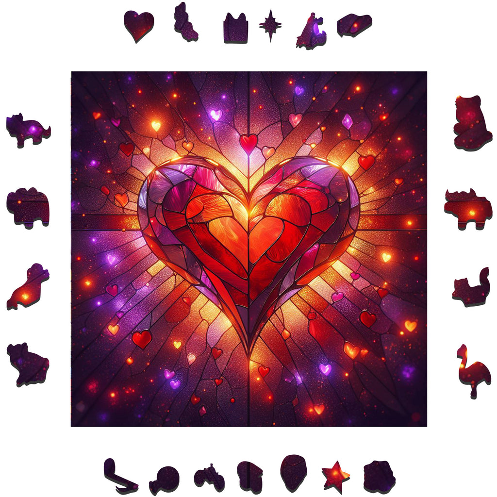 The heart that beats for you - Wooden Jigsaw Puzzle - image 1