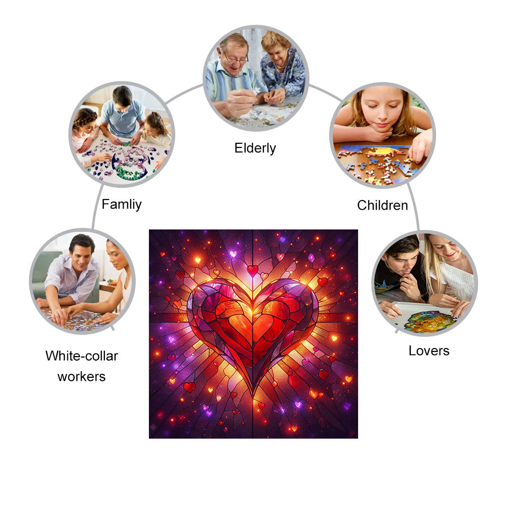 The heart that beats for you - Wooden Jigsaw Puzzle - image 3