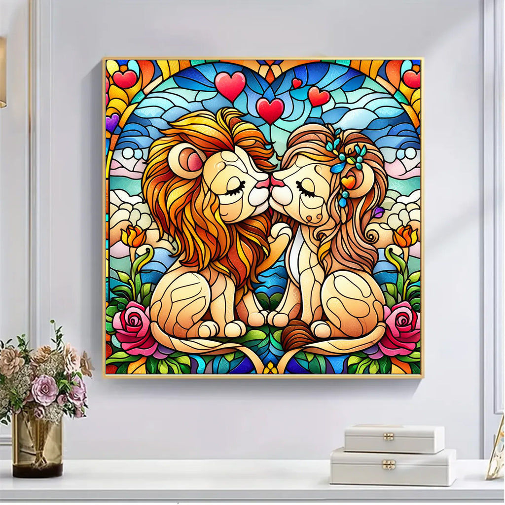 Kissing lion - Wooden Jigsaw Puzzle - image 4