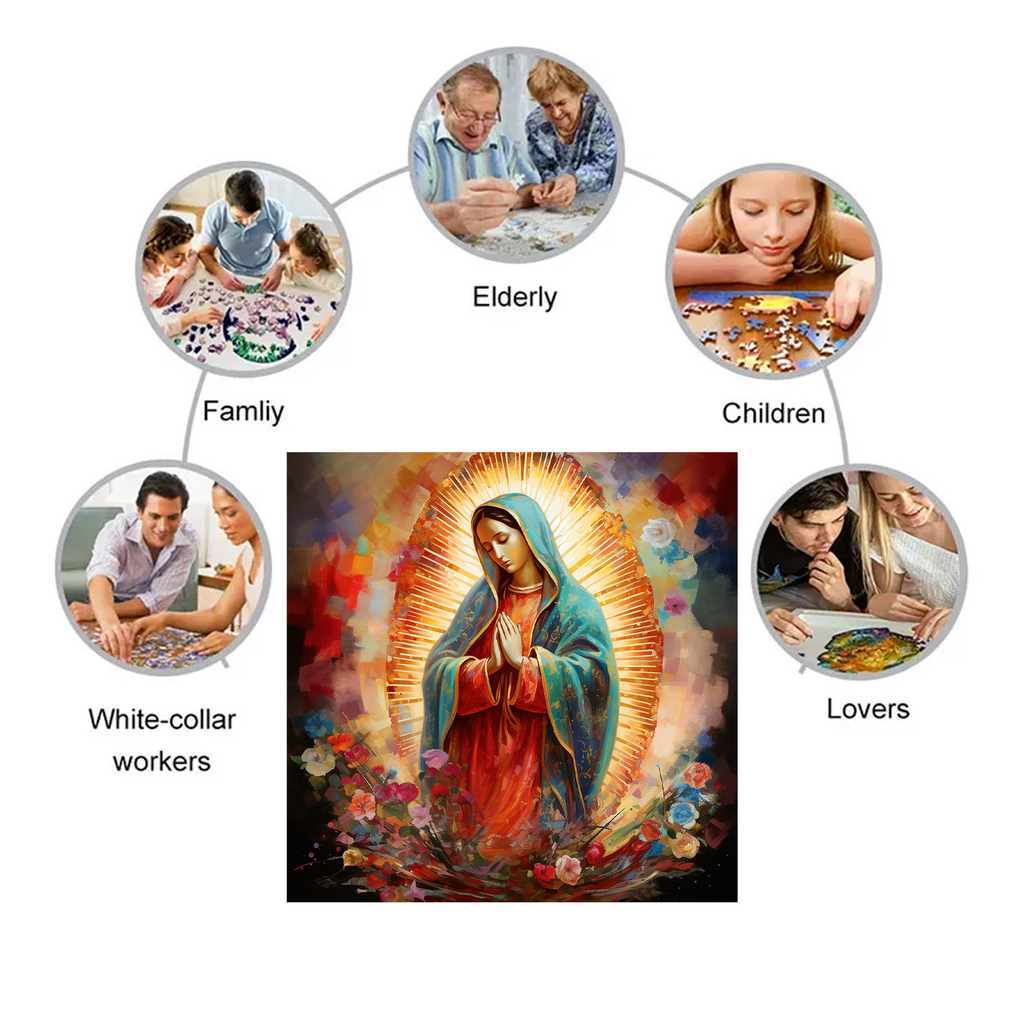 Our Lady of Guadalupe - Wooden Jigsaw Puzzle - image 3