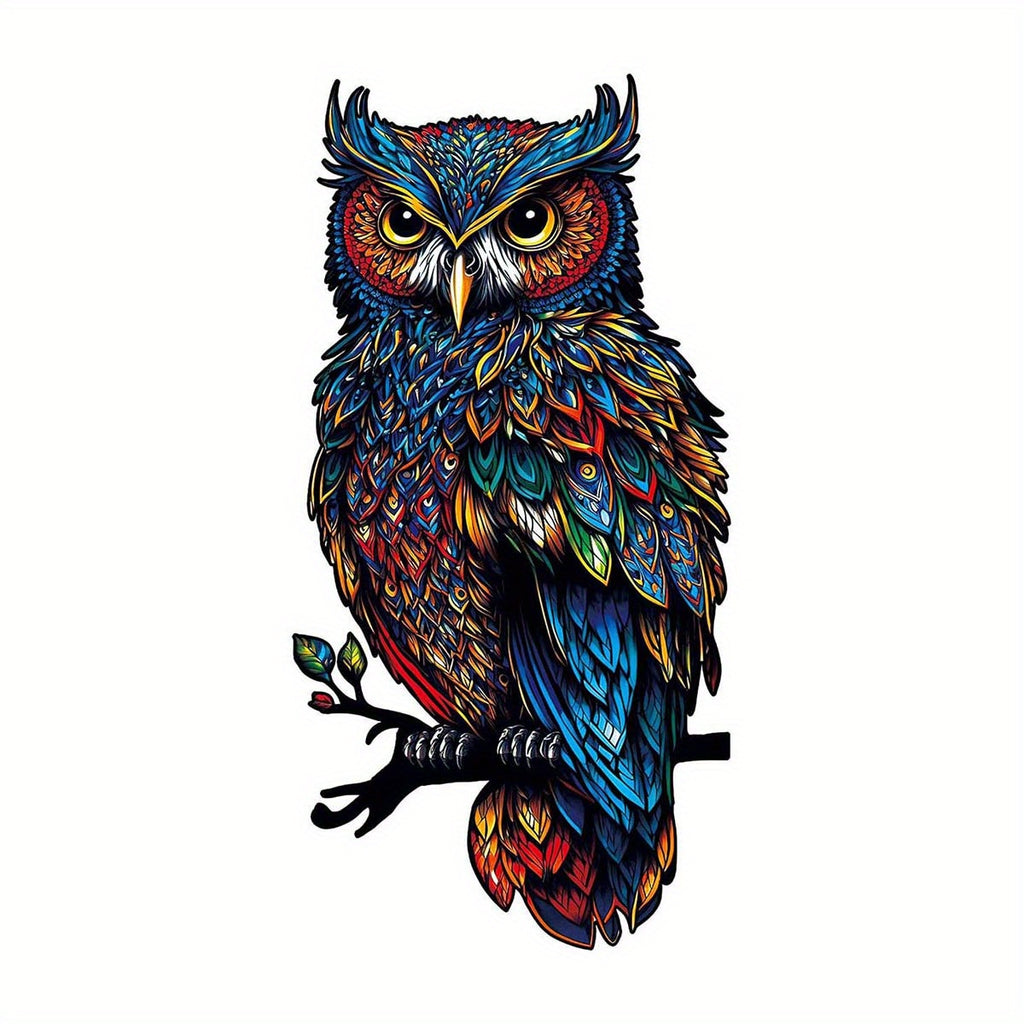 Clever Owl - Wooden Jigsaw Puzzle - A3  - image 0