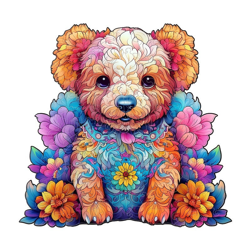 Cute Dog - Wooden Jigsaw Puzzle - A3  - image 0
