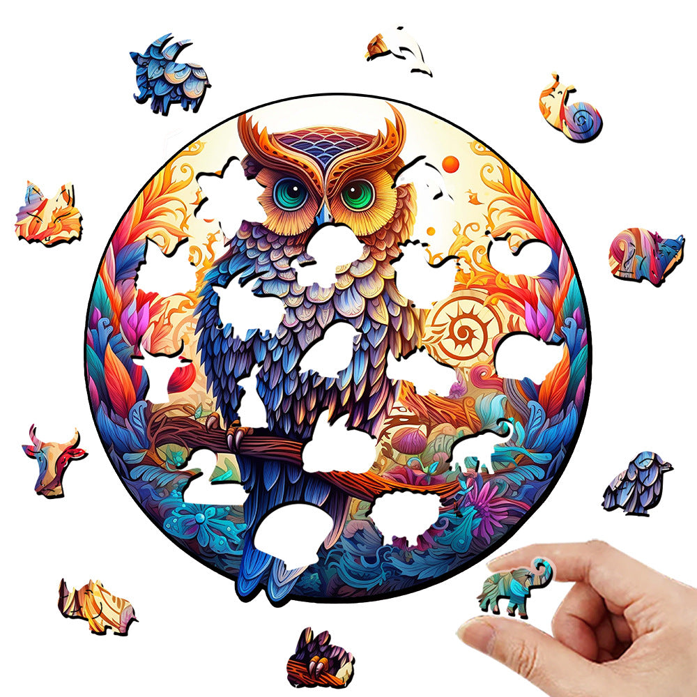 Owl - Wooden Jigsaw Puzzle - image 1