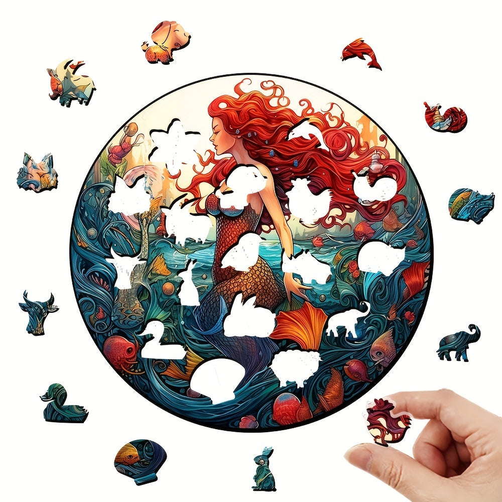 Mermaid - Wooden Jigsaw Puzzle - image 1