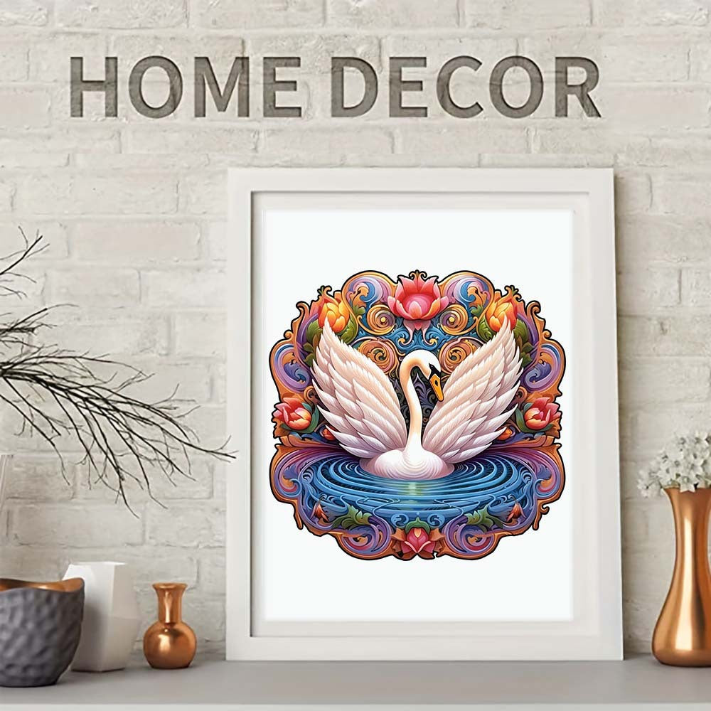 Elegant swan - Wooden Jigsaw Puzzle - image 3