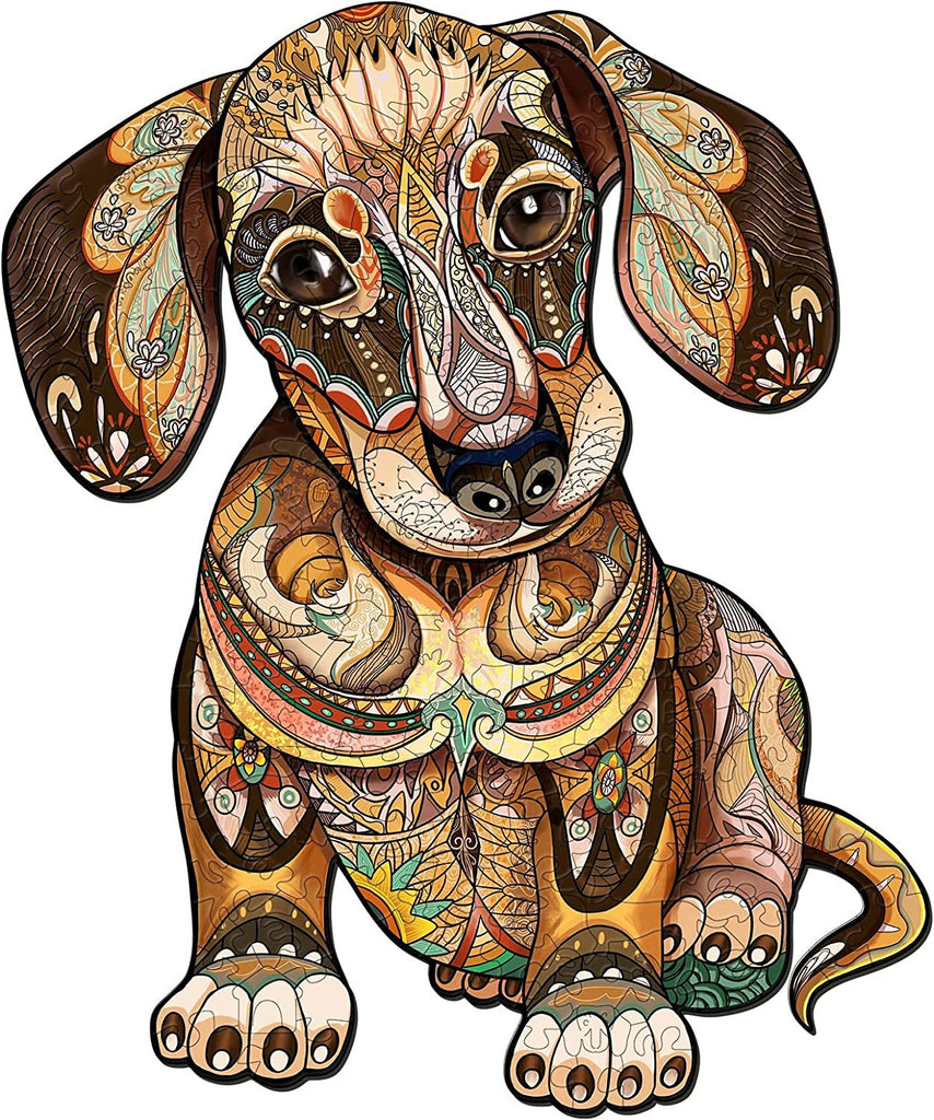 Dachshund - Wooden Jigsaw Puzzle - A3  - Wooden Gift Packaging - image 0