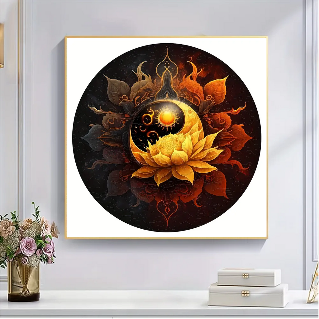 Sun Lotus - Wooden Jigsaw Puzzle - image 3