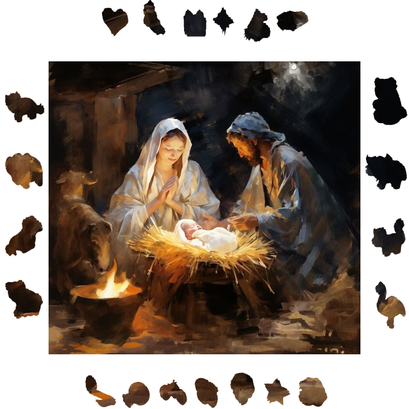 The Holy Family - Wooden Jigsaw Puzzle - image 1