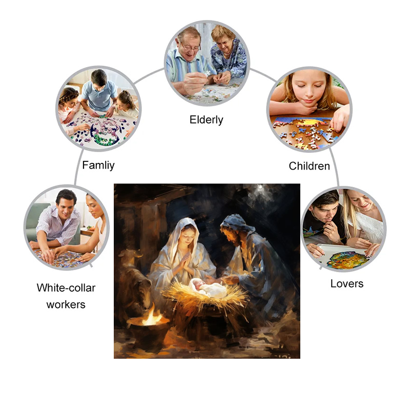 The Holy Family - Wooden Jigsaw Puzzle - image 3