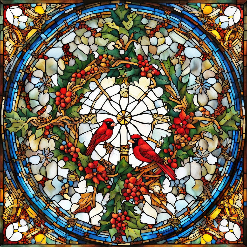 Cardinal In The Orchard - Wooden Jigsaw Puzzle - A3 - Wooden Gift Packaging - image 0