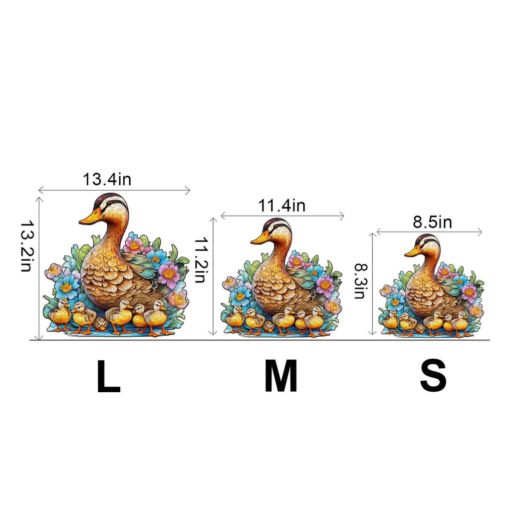 Mother Duck And Ducklings - Wooden Jigsaw Puzzle - image 2
