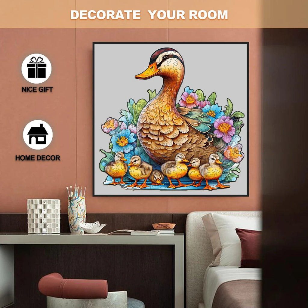Mother Duck And Ducklings - Wooden Jigsaw Puzzle - image 4