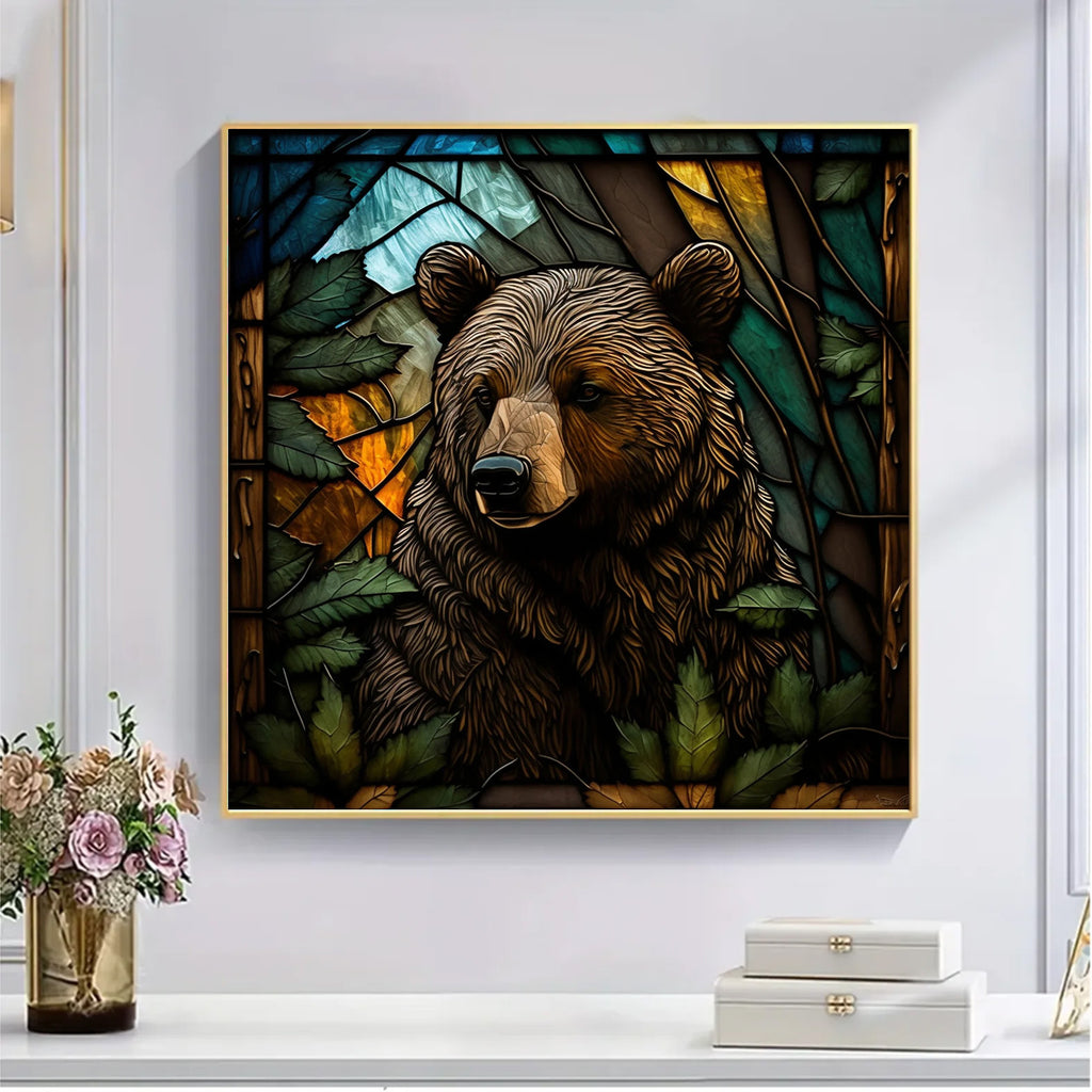 Black Bear In Forest - Wooden Jigsaw Puzzle - image 4