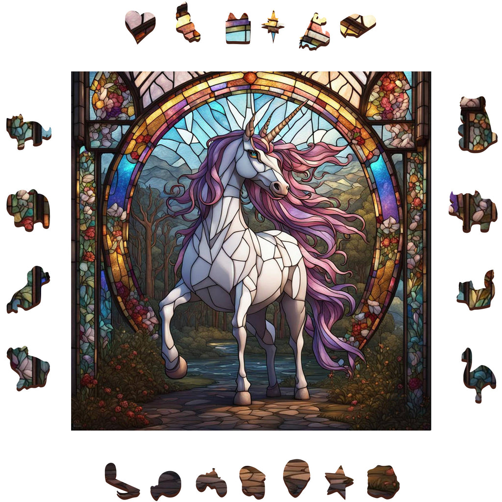 Mythical Unicorn  - Wooden Jigsaw Puzzle - image 1