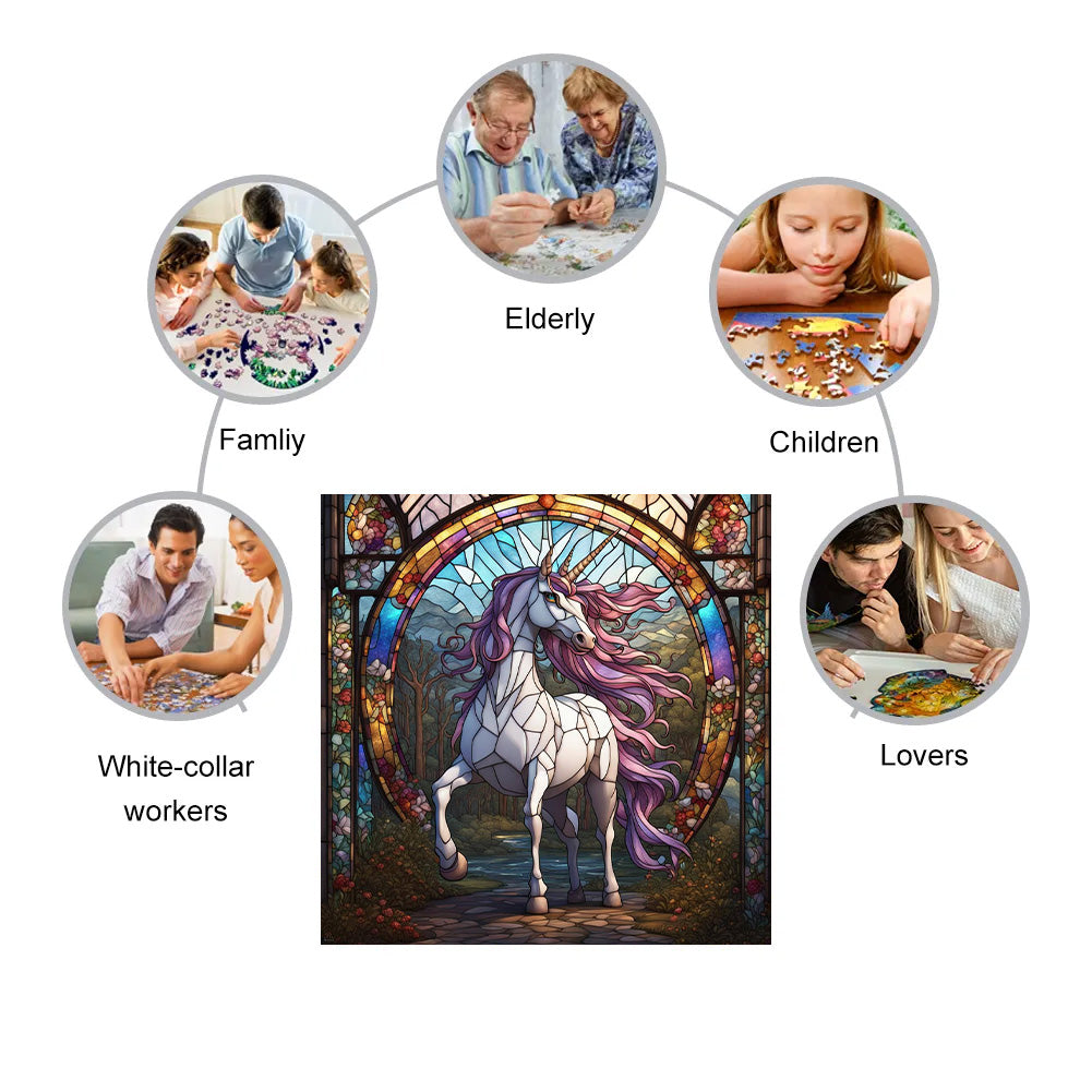 Mythical Unicorn  - Wooden Jigsaw Puzzle - image 3