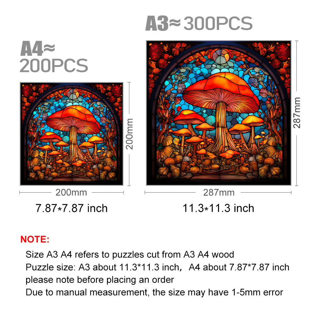 Fantasy Mushroom World - Wooden Jigsaw Puzzle - image 2