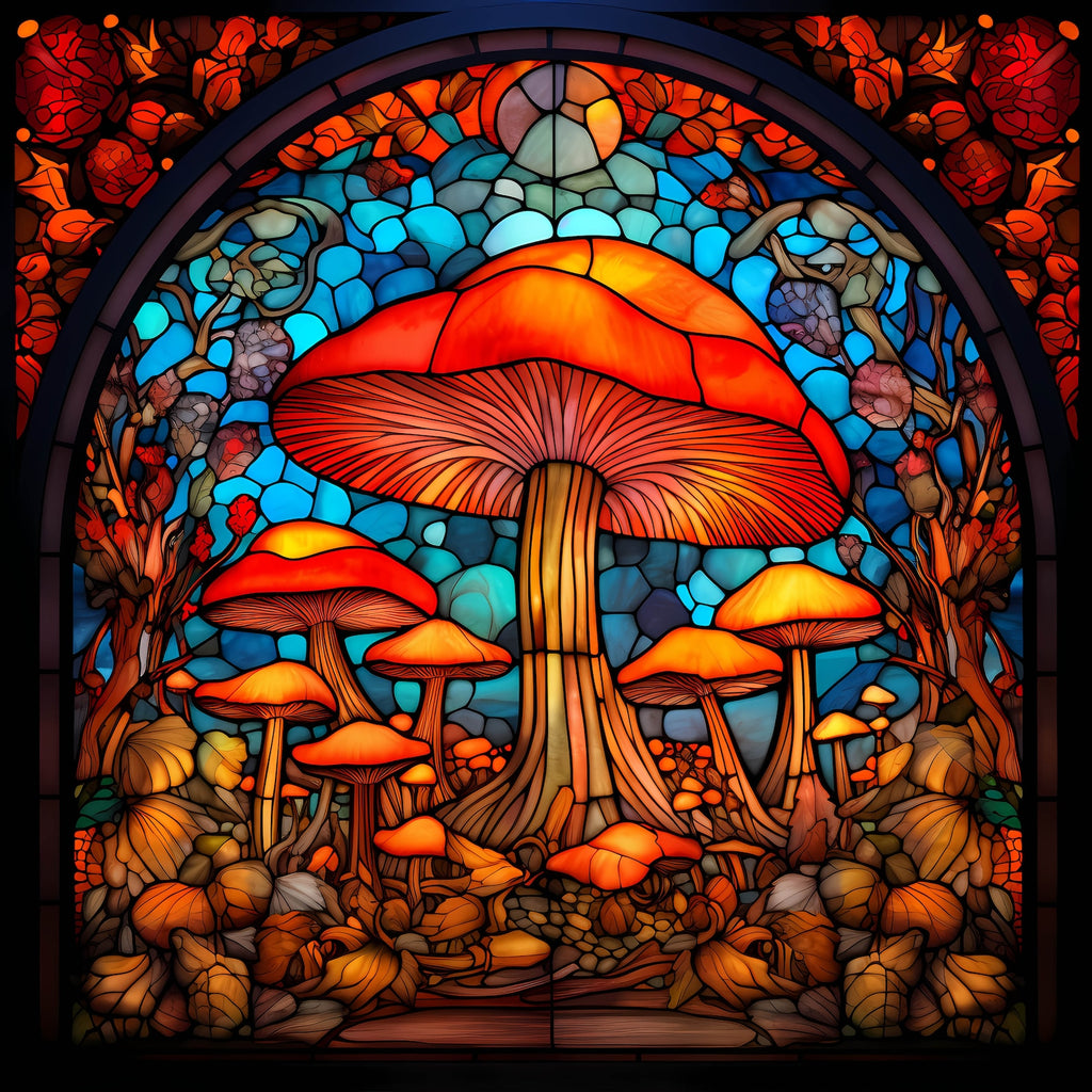 Fantasy Mushroom World - Wooden Jigsaw Puzzle - A3  - Wooden Gift Packaging - image 0