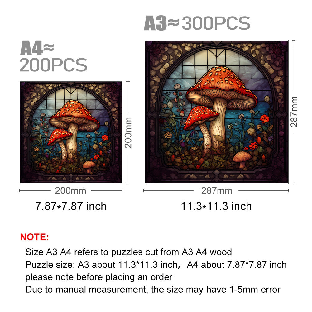 Toadstools Mushrooms - Wooden Jigsaw Puzzle - image 2