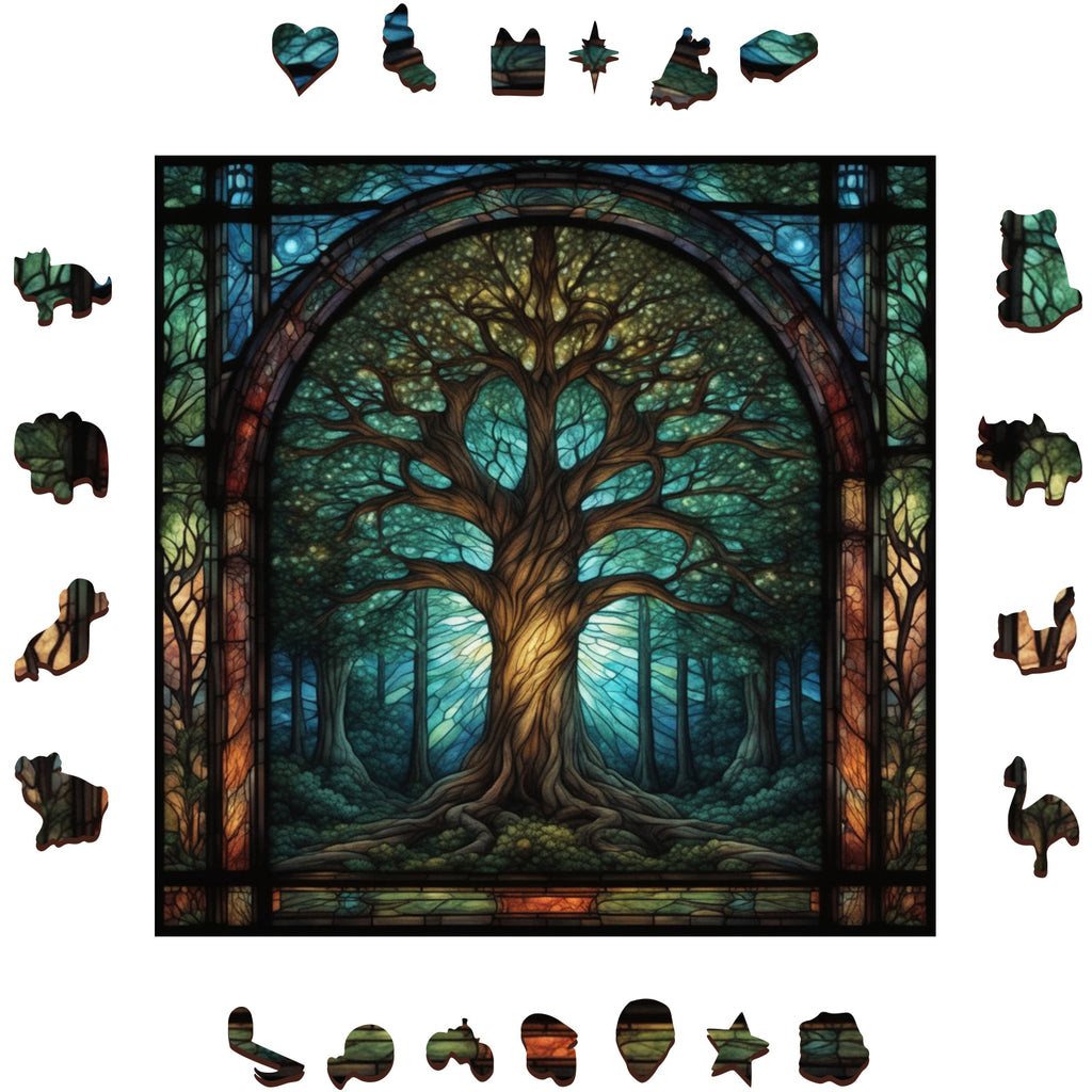 Yggdrasil Tree of Life - Wooden Jigsaw Puzzle - image 1