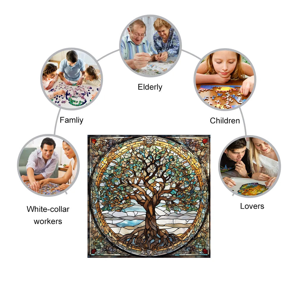 Tree of Life Mandala - Wooden Jigsaw Puzzle - image 3