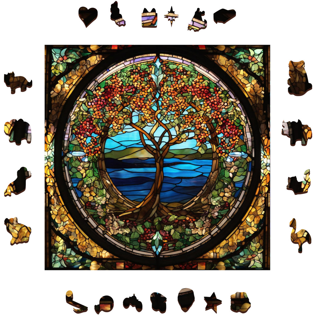 Dried Tree - Wooden Jigsaw Puzzle - image 1