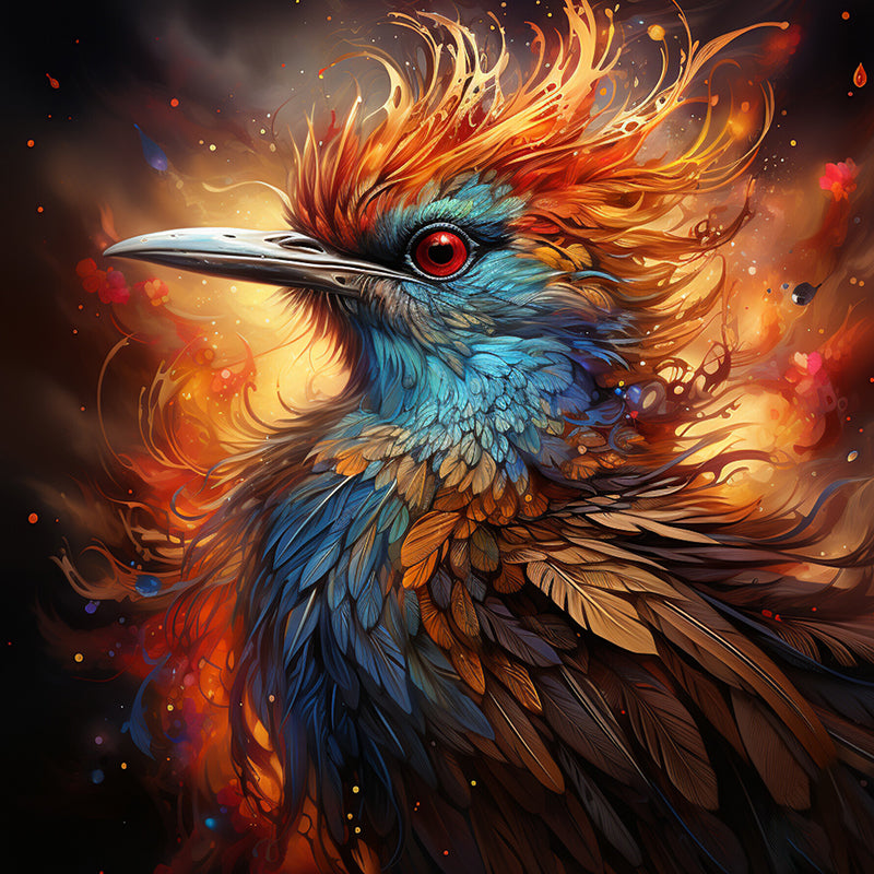 Angry Ruby ​​Eyed Bird - Wooden Jigsaw Puzzle - A3  - Wooden Gift Packaging - image 0