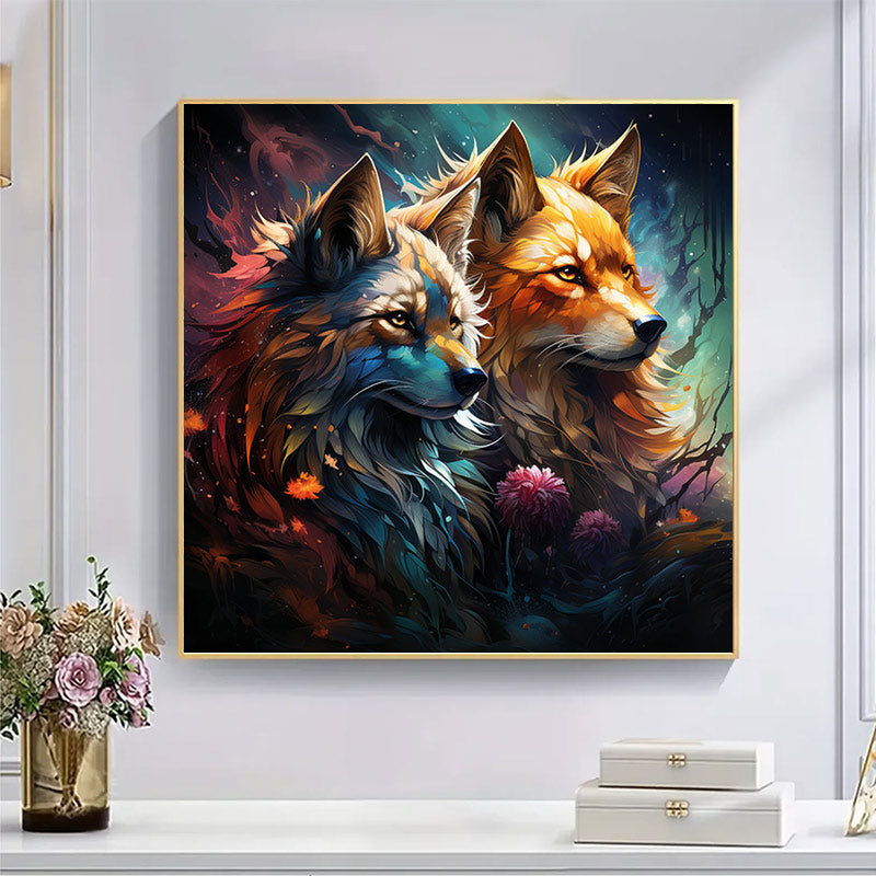Mother and Father Wolf  - Wooden Jigsaw Puzzle - image 4