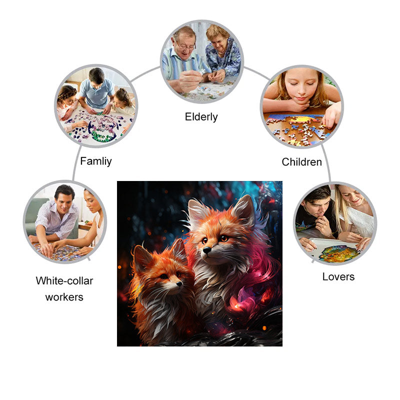 Fox In The Forest - Wooden Jigsaw Puzzle - image 3